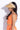 100% cotton Smocking sleeveless Checkered singlet tie-up crop top with matching wrap skirt- Orange & Pink