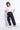 Top stitch detailed Cargo pant-Black