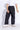 Top stitch detailed Cargo pant-Black