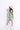 100% cotton sleeveless summer printed halter neck tie-up crop top with slit skirt set-Multi
