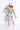 100% cotton sleeveless summer printed halter neck tie-up crop top with slit skirt set-Multi