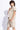 Half sleeves textured shirt with attached tee and Cargo roll up shorts-Beige & White
