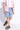 knee length Solid Drawstring detailed shorts-Blue