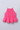 100% cotton sleeveless halter neck peplum crop top-Pink