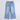 blue bell bottom lycra jeans
