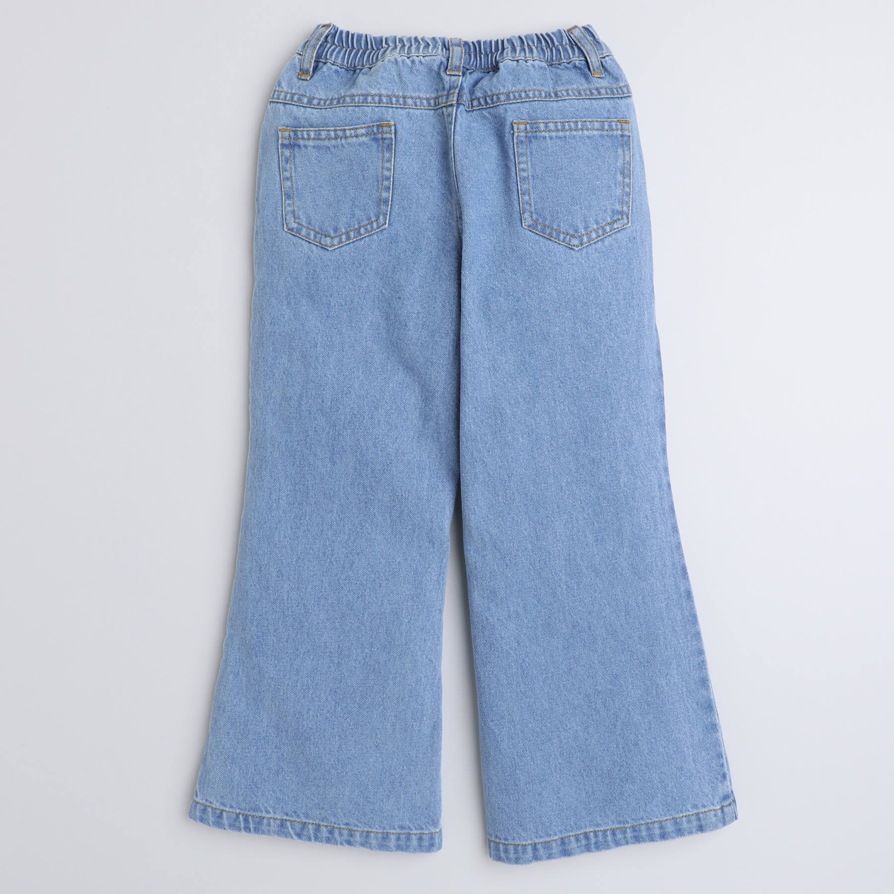 blue bell bottom lycra jeans