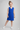 Woven Solid Sleeveless Wrap Dress- Royal Blue