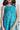 100% viscose Sleeveless polka dots printed smoked detail Dress-Turquoise & brown
