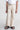 full length pleat detail pant with belt-Beige