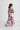 100% cotton sleeveless floral printed smoked crop top and pant co-ord set- Multi