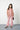 Woven 3/4th Sleeves Organza Shirt with Matching Inner and Pant set - Peach/silver