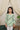 100% cotton woven full sleeves paisley printed Top-Green
