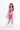 Pleated sleeveless halter neck Party dress - Hot pink