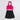 Taffykids solid halter neck rushed crop top and skirt set - Pink/Black