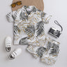 Shop Tropical Printed Half Sleeves Shirt And Shorts Set- Multi Online