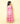 Shop Side Tie-Up Ethnic Kurti And Skirt Set With Dupatta-Pink Online