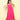 embroidered and lace detail ethnic gown-Pink