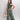 Halter neck pleated partywear crop top and pant set- Olive Green