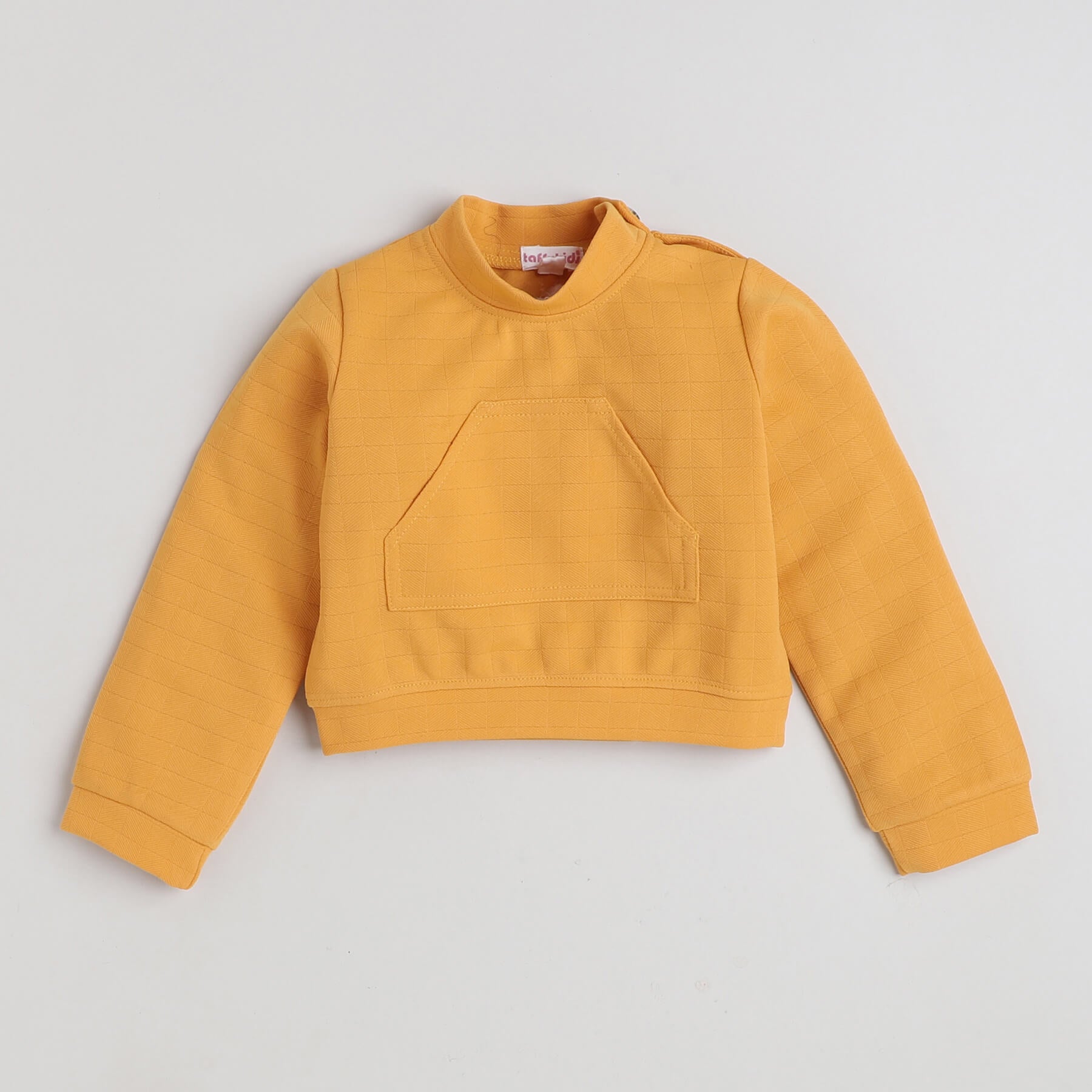 Shop Full Sleeves Sweatshirt And Joggers Set-Mustard Online