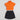 Shop Short Sleeves Turtle Neck Crop Top And Printed Short Set-Orange/Black Online