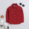 full sleeves Corduroy shirt - Red