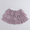 Shop Lurex Embellished Layered Skirt-Mauve Online