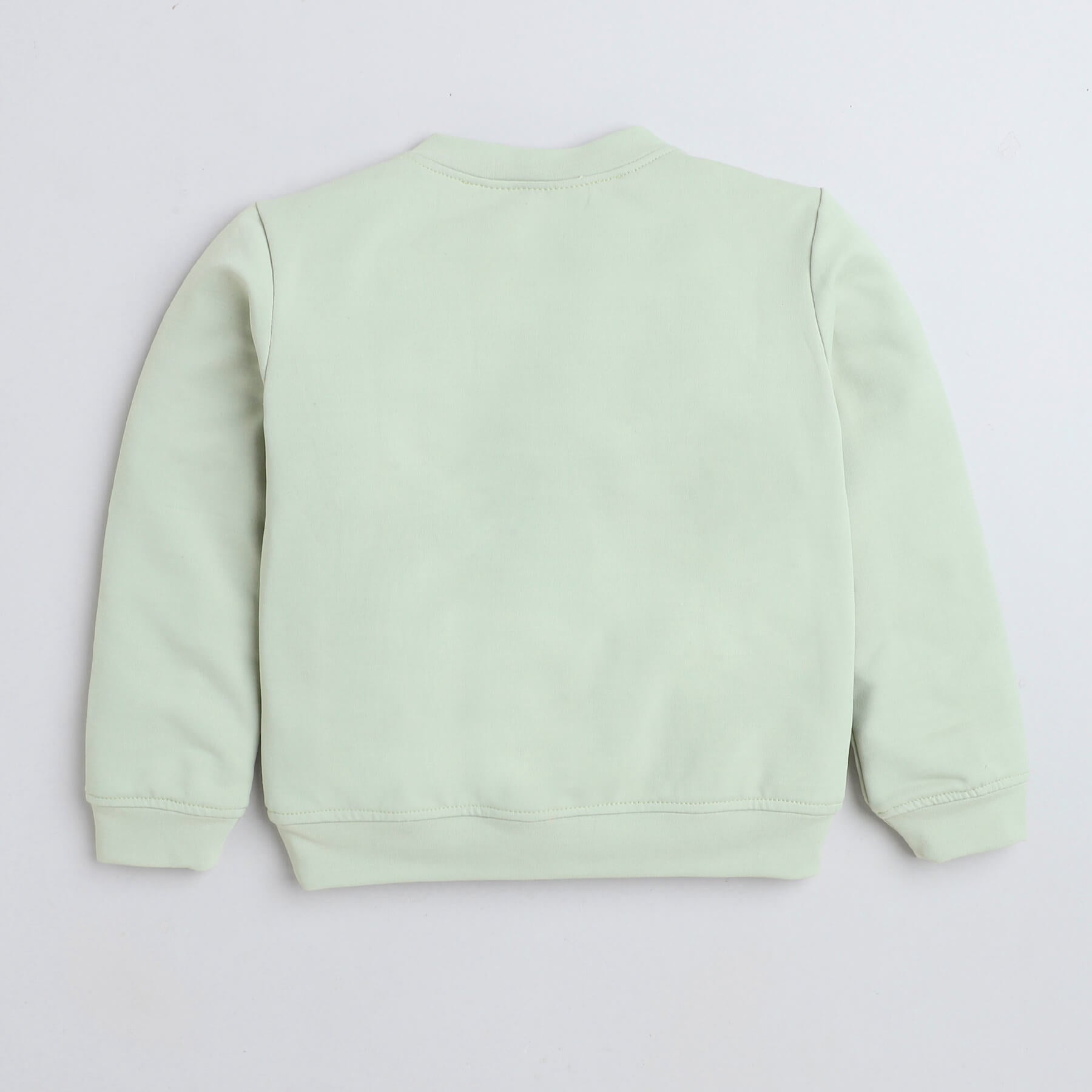 Shop Full Sleeves Solid Sweatshirt-Green Online