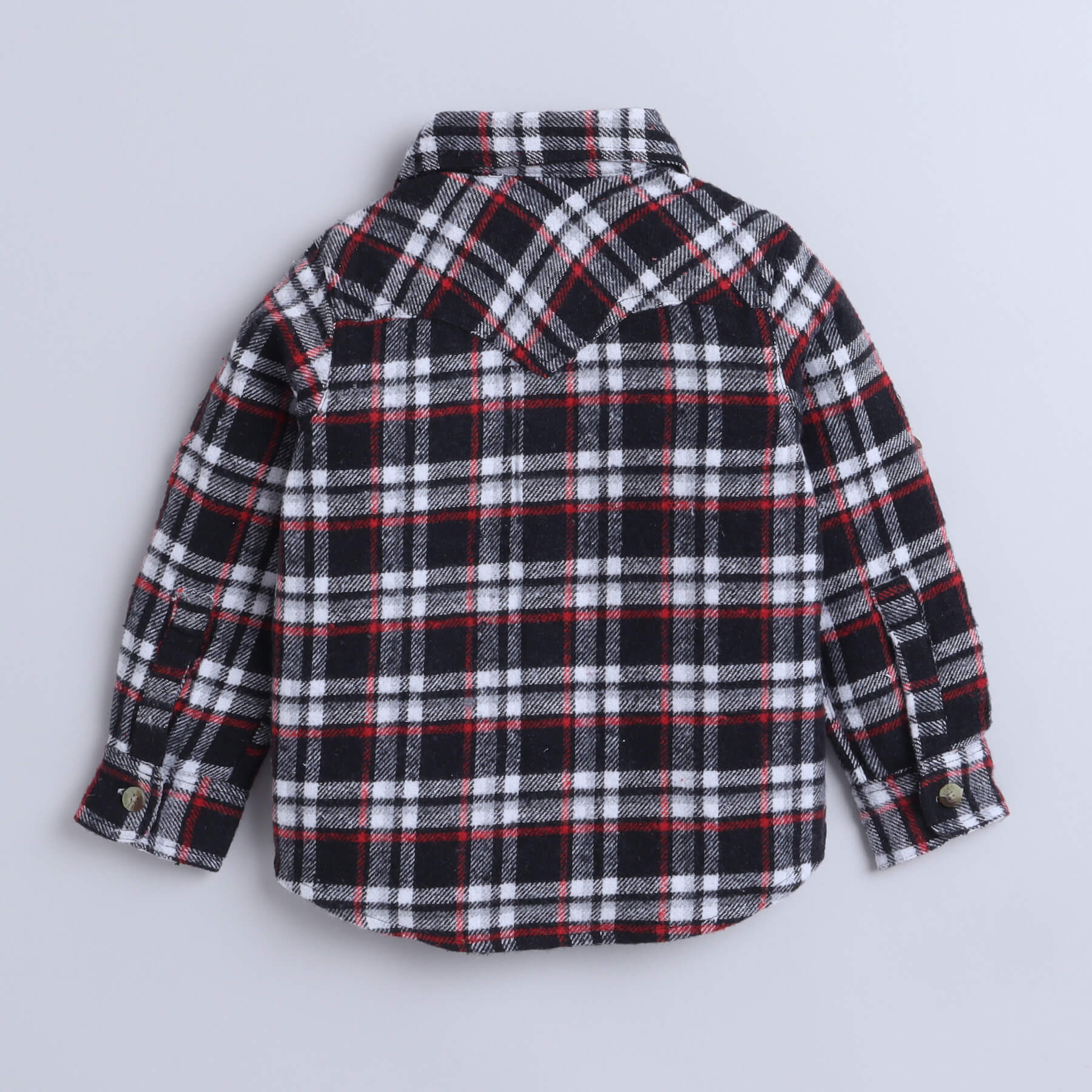 full sleeves Plaid shirt - Black