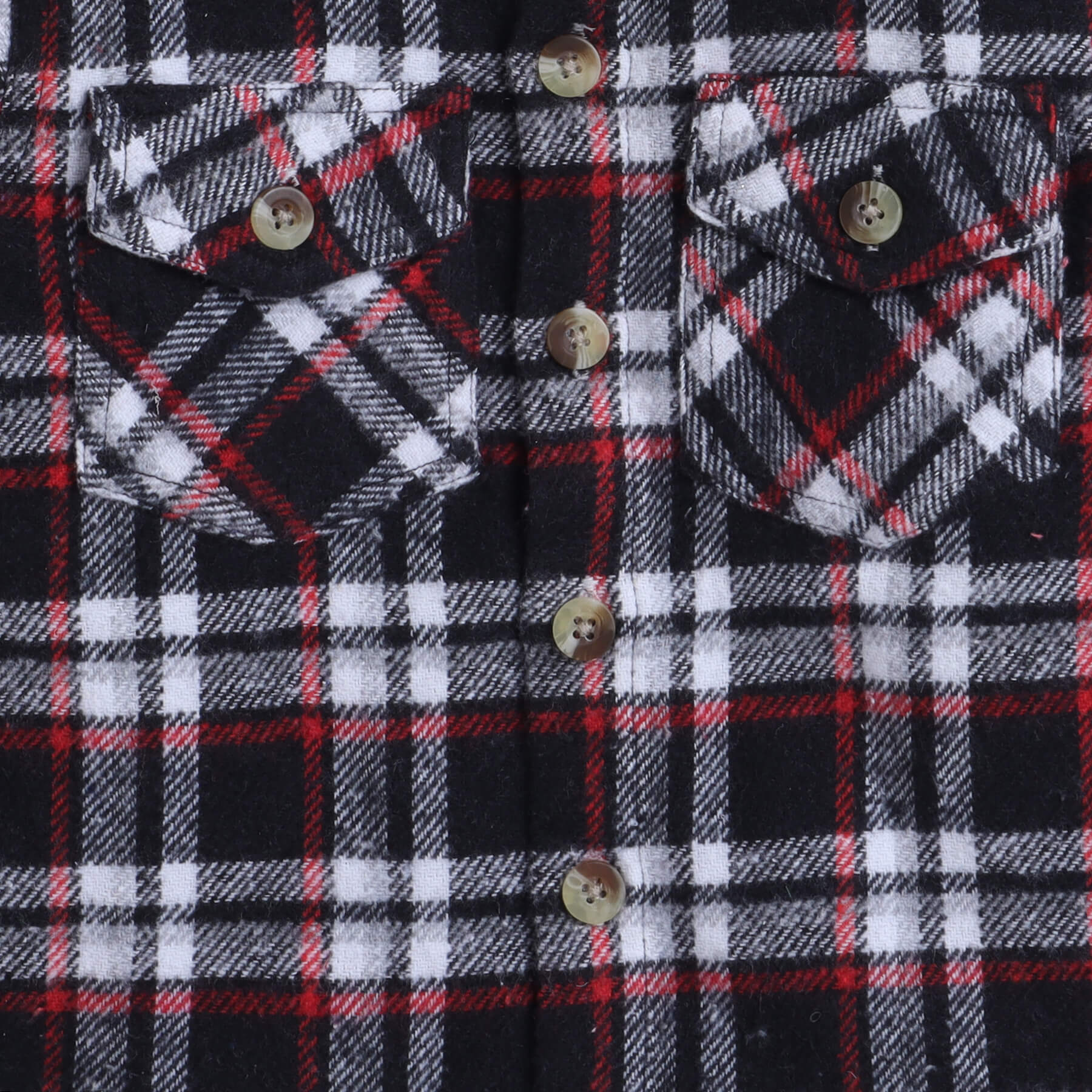 full sleeves Plaid shirt - Black