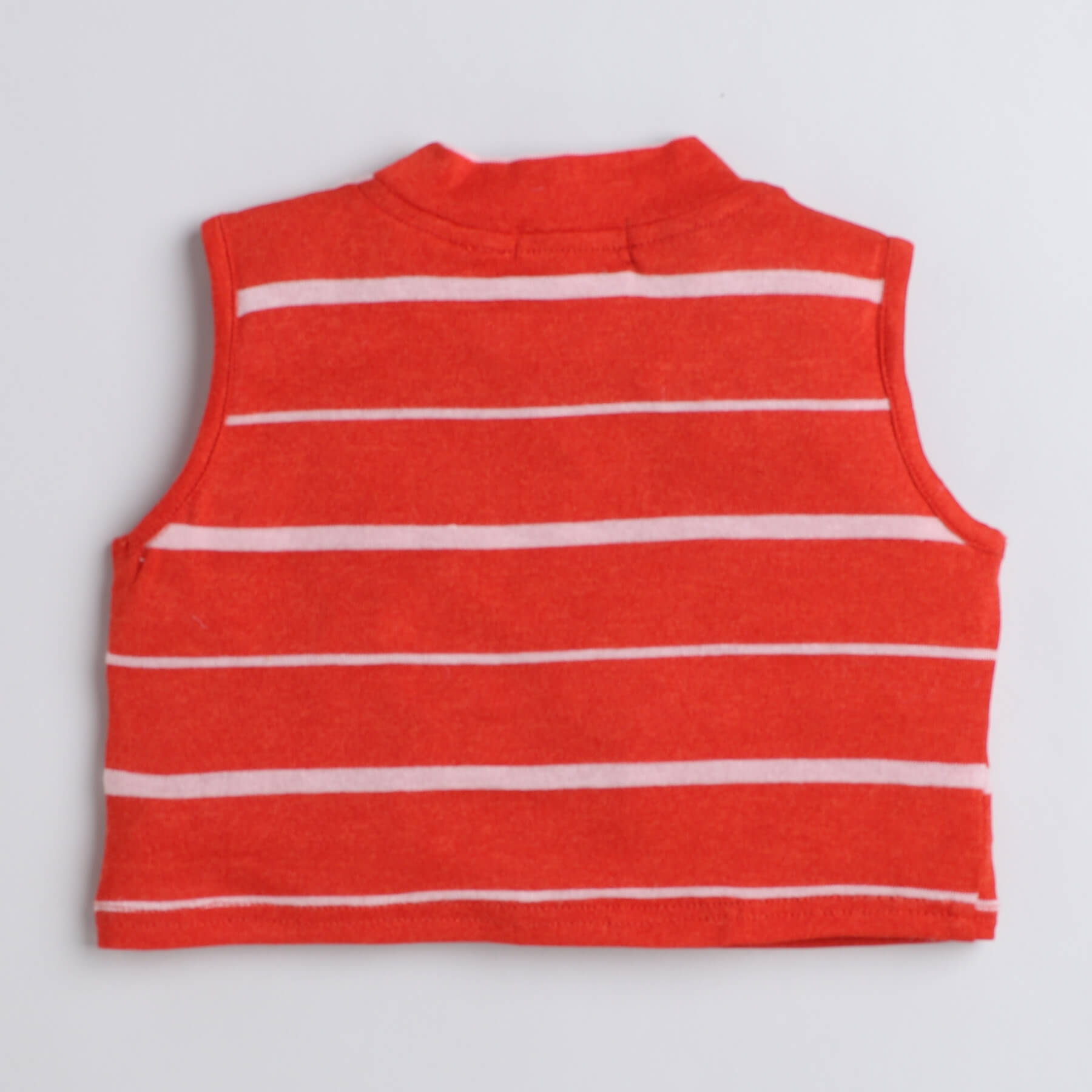 Shop Striped Yarn Dyed Sleeveless Crop Top And One Shoulder Crop Top Pack Of Two-Red/Blue Online