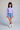 Knit Full Sleeves Foliage texture with shimmer turtle neck Top - Purple