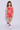 Sleeveless fruit printed jacket with matching shorts with singlet crop top-Red/Multi