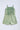 knit sleeveless foil printed Layered playsuit-Green