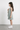 Knit Sleeveless Stripe pattern Wrap Tie up Detail Dress - Green & White