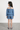 Knit Full sleeves Off-shoulder A- line top and Matching Shorts - Blue