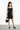 Knit Sleeveless allover stones with Bow detail Back tie up Dress - Black