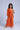 Woven 3/4th Sleeve Bandhani print one side panel Top with Pant Set - Orange/Multi