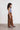 Woven Corduroy Barrel fit Full length Pants - Brown
