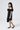 Woven Off-shoulder Ruffle Detail A- line Dress - Black