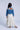 Woven Full Sleeves Embroidery and lace Detail Jacket - Blue/Multi