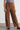 Woven Corduroy Barrel fit Full length Pants - Brown
