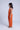 Woven 3/4th Sleeve Bandhani print one side panel Top with Pant Set - Orange/Multi