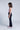 Knit Solid Flare Full length Pants - Navy Blue