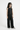 Woven Sleeveless Side Tie up detail halter neck Shirt And Pant set - Black