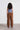 Woven Corduroy Barrel fit Full length Pants - Brown