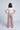 Knit Suede Full Length Regular Pant - Pink