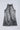 knit sleeveless foil printed halter neck Aline dress-Silver & black