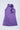 satin woven sleeveless rose applique Aline dress-Purple