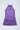 satin woven sleeveless rose applique Aline dress-Purple