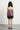 Knit Sleeveless Asymmetric Hem Halter tie up detail A-line Top -  Metallic Pink